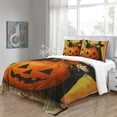thumbnail image 4 of Happy Halloween Comforter Cover Set Cute Ghost Pumpkin Printed Bedspreads Creative Bedding Cover Set, 4 of 4