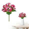 thumbnail image 4 of Artificial Flower Plastic Flowers Bouquet Plants for Vase Home Indoor Wedding Flower Bouquet Table Centerpiece Decor Artificial Rose Bouquet Silk Flower Arrangement Home Decor Flowers Fake Roses, 4 of 9