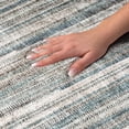 thumbnail image 3 of Addison Rugs Dream Shag Premium Machine Washable Transitional Textured Stripes Peacock Rectangle Rug, 5' x 7'6", 3 of 8