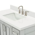 thumbnail image 5 of Ariel Stafford 43 Inch Single Rectangle Sink Vanity With White Quartz Countertop W/1.5" Edge In Grey, 5 of 10
