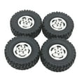 thumbnail image 2 of Runquan 4 Pieces RC Car Wheels and Tires RC Tires with Wheel Rim,Replace RC Upgrade Part Argent, 2 of 8