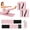 Pink, variant on AbahubFit Adjustable Wrist & Ankle Weights 2Pack, 1 lb Each Removable Silicone Bracelet for Women, Wearable Fitness Band for Walking Yoga Pilates