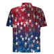 thumbnail image 4 of Blusa y camisa de manga corta con cuello vuelto Camisa casual para hombre Camisa de bolos vintage de manga corta Camisas de verano Camisa abotonada Blusa para hombre Poliéster, 4 of 5
