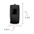 thumbnail image 6 of Bling Jewelry Unisex Unisex Simple Wide Huggies Mini Hoop Earrings Black Stainless Steel, 6 of 8