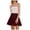 Wine, variant on Tqcoqu Women's Basic Versatile Stretchy Flared Casual Mini Skater Skirt,Wine,Women's S-XXL