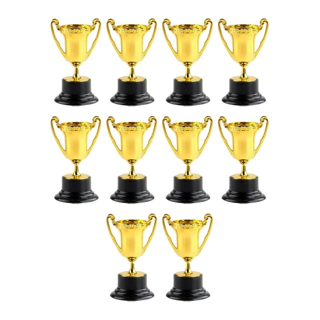 lionlar 10Pcs Mini Trophy Awards Trophy Cup Keepsake with Base Bulk Trophy Cup Award for Aureate