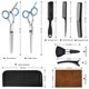thumbnail image 5 of Tijeras de peluquería Juego de 10 piezas Peluquería Corte plano Corte de dientes Flequillo Adelgazamiento Combinación de herramientas de corte de cabello esquí esquí Gafas de esquí, 5 of 5