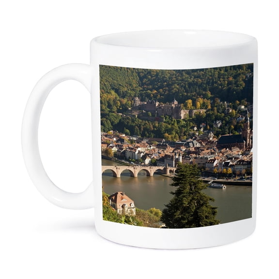 Old Bridge, Neckar River, Heidelberg, Germany - EU10 MDE0292 - Michael DeFreitas 15oz Mug mug-137217-2