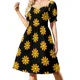 thumbnail image 2 of Vestido de manga corta con final de película retro, vestidos para eventos especiales, vestido de vendaje, 2 of 8