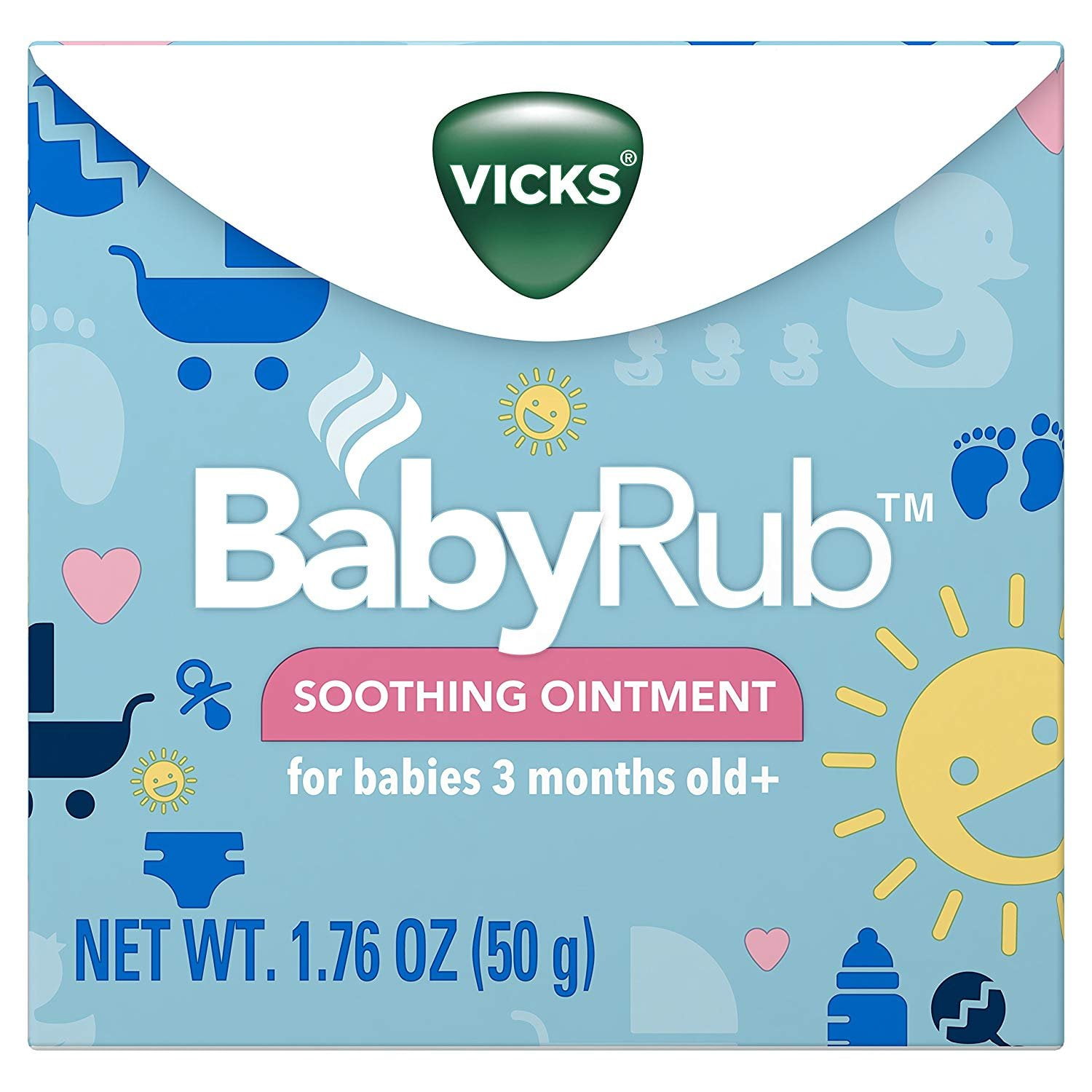 Vicks Babyrub Soothing Chest Rub Ointment, 1.76 Oz Pack Of 6 - Walmart.com