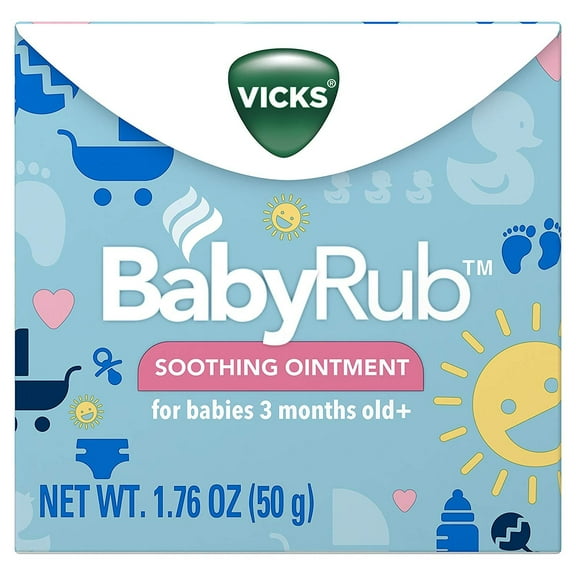 Vicks [VapoRub] BabyRub Soothing Ointment 1.76 oz (Pack of 6)