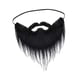 thumbnail image 2 of Barba de Papá Noel de Navidad, barba de gnomo falsa, suministros para fiesta de Navidad, accesorios de disfraz, disfraz de barba para adultos y niños Negro Yinane barba de papa noel, 2 of 8