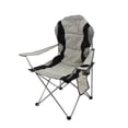 thumbnail image 4 of Silla de camping Silla de camping resistente Silla con brazos para ocio Senderismo Mochilero Gris, 4 of 8