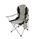 thumbnail image 4 of Silla de camping portátil con brazos y bolsillo lateral, resistente y plegable. Gris, 4 of 9