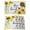 Yellow Gray, variant on Sunflower Floral Placemats Set of 4, Farmhouse Pastoral Daisy Bees Beige Burlap Placemats for Dining Table, Place Mats for Kitchen Tabletop, Waterproof Wipeable Dining Table Mats Set