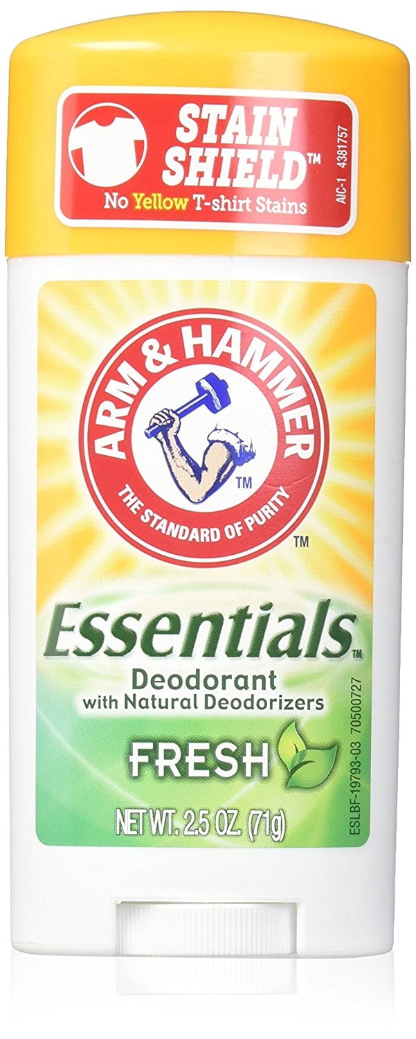 ARM & HAMMER Essentials Natural Deodorant Fresh 2.50 oz (Pack of 3