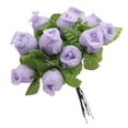 thumbnail image 3 of opvise 1 Bouquet Artificial Flower 12 Rose Heads DIY Craft Mothers Day Decor Purple, 3 of 8