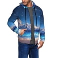 thumbnail image 2 of Naloa Starry Night Ocean View Men’s Hoodies, Zip up Hoodie, Sweatshirts,Hoodies for Men Sizes S-3XL-Medium, 2 of 5