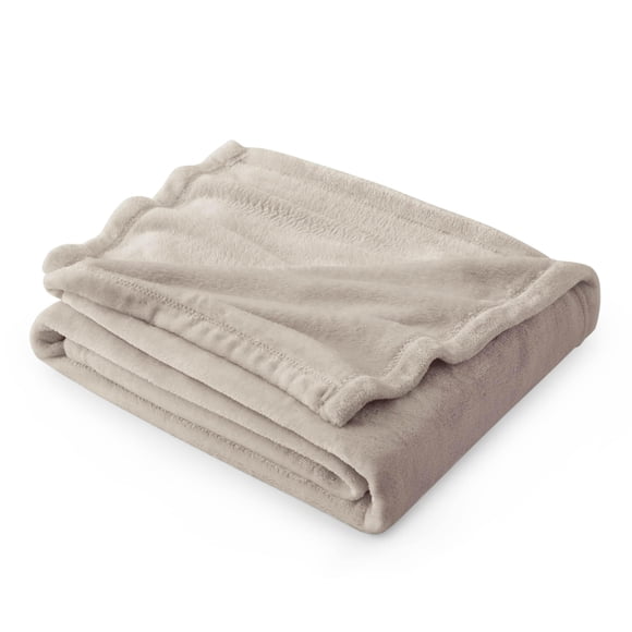 Manta de forro polar para sofá Oxford, color canela, 130 x 150 cm