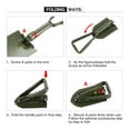 thumbnail image 7 of REDCAMP Military Folding Handle Shovel, Entrenching Survival tool camping shovel with cover, 7 of 7