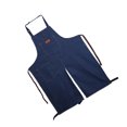 thumbnail image 1 of Fashion Pottery Denim Split Leg Chef Apron Split Leg Apron Adjustable Neck Strap for Artist Yard, 1 of 9
