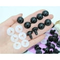 thumbnail image 4 of 100Pcs Spiral Solid Black Plastic Safety Eyes with 100Pcs Washers, Safety Eyes Crochet Crafts for Bear, Doll, Puppet, Plush Animal and DIY Craft, 4 of 9