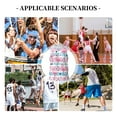 thumbnail image 6 of Pofeuu Pink Striped Flamingo Print Basketball Jersey, Shirts for Men Youth Basketball Jersey Crew Neck-Small, 6 of 6