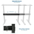 thumbnail image 3 of VIVO Black Universal Steel Clamp-on Desk Stabilizer Bar | Bracket Support System, 3 of 8