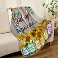 thumbnail image 5 of Christian Blanket with Inspirational Thoughts and Prayers Religious Bible Verse Throw Blanket Ultra Soft Warm Flannel Blankets for Women Men Gifts 50"X40", 5 of 6