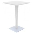 thumbnail image 1 of Siesta ISP888-WH 27.5 in. Riva Werzalit Top Square Bar Height Table, White, 1 of 1