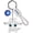 White, variant on Light-Up Cartoon Dragon Eye Keychain – Cute PVC Dragon Doll Bag Charm with LED Eye Light