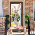 thumbnail image 4 of 71x35Inch Easter Bunny Door Banner, Easter Bunny Door Cover Wreath Egg Easter Door Banner Accessory Hanging Banner Sign Decoration for Happy Easter Party Favors, 4 of 6