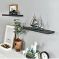 thumbnail image 3 of WELLAND 24 Inch Simons Floating Shelf Ledge Wall Mounted Shelves Display Rack, 24"L x 7 3/4"D x 1 1/4"T, Black, 3 of 5