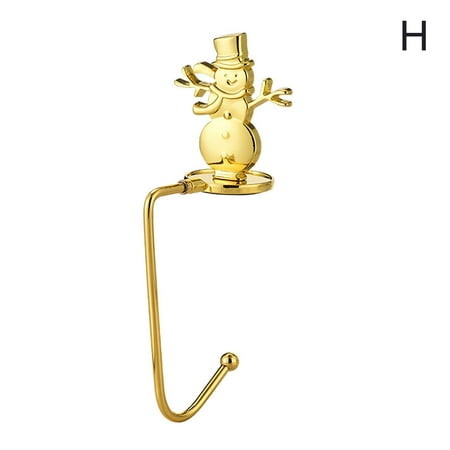 

1x Xmas Snowflake Hook Christmas Gift Metal Fireplace Sock Pendant Hook GX U5E7