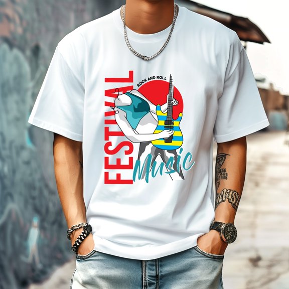 Men's T Shirt Round Neck Patterned Tee Summer New Sports Shirt Vintage Style Gift for Friends XS