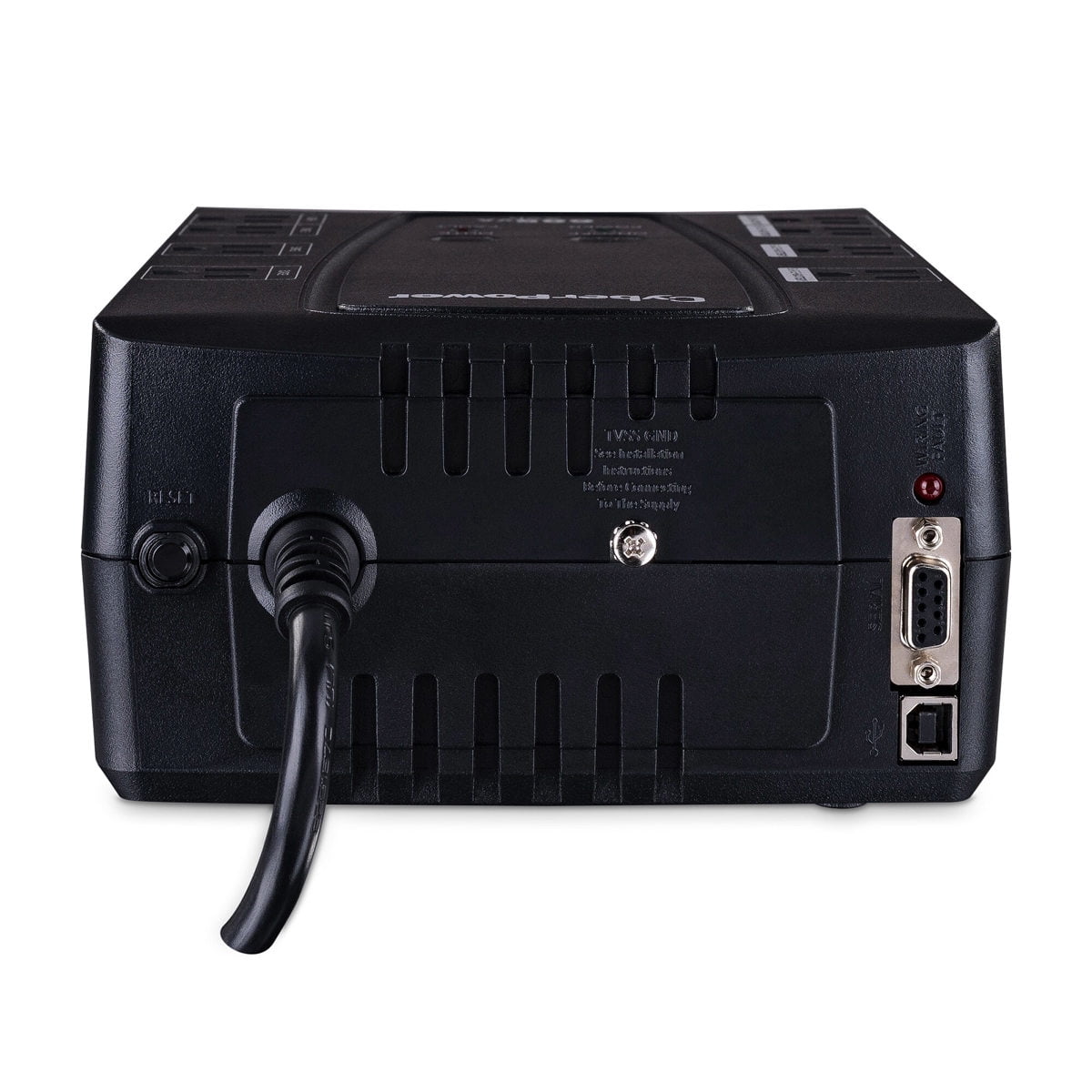 CyberPower CP825AVRLCD Intelligent LCD UPS Systems - 825VA/450W, 120 VAC, NEMA 5-15P, Compact, 8 Outlets, LCD, PowerPanel