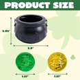 thumbnail image 6 of JOYIN 208 St Patrick’s Day Lucky Leprechaun Plastic Coins and 1 Large Black Cauldron with Handle Pot of Gold Party Supplies, St Patrick Decorations Party Favors, 6 of 10