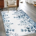 thumbnail image 2 of Area Rugs 2.7'x5', Blue Eucalyptus Leaves Carpet for Living Room Bedroom Dining Room, Watercolor Spring Summer Botanical Throw Kitchen Rugs Non Slip Washable Rectangle Indoor Outdoor Rugs, 2 of 8