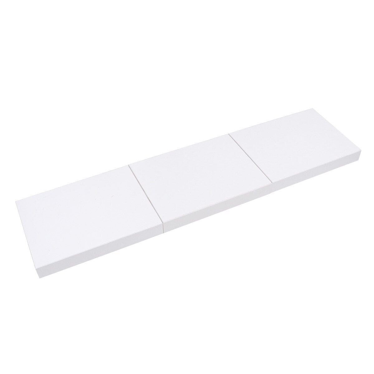 SOPOTUTU 3-Pack White Floating Wall Shelves for Home and Office Storage Decorative Mounted Bookshelf Rack