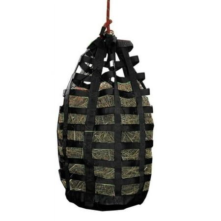 UPC: 1002350000395 | Derby Originals Go Around Open Sided Slow Feed Hay Bag – Black