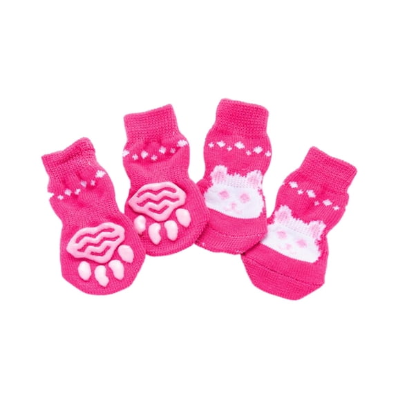 GiLiling 48 Pieces Dog Socks for Medium Dogs Non Slip Anti Slip Skid Pet Puppy Doggie Grip Socks Paw Protectors Indoor Traction Control Socks for Hardwood Floor Protection, 8 Styles