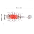 thumbnail image 4 of Señuelo Suave para Pesca Con Flotador Cebo Cola en T Paleta Pequeña 5cm Lubina () Naranja, 4 of 4