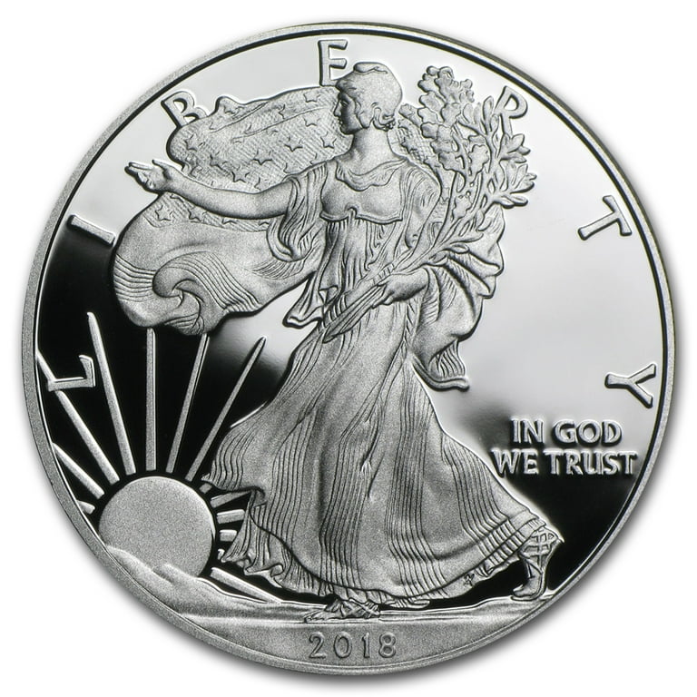 2018 1 Ounce American Silver Eagle .999 Fine Silver with Our Certificate of  Authenticity