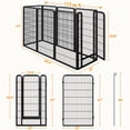 thumbnail image 2 of Yaheetech 47" Tall 16-Panel Foldable Metal Dog Playpen with Door, for Indoor Outdoor, Black, 2 of 5