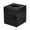 Black, variant on Abode Tissue Box Cover Square – Handcrafted Geo Embossed Nickel Chrome Finish Metal Tissue Holder Box for Bathroom Accessory, Aesthetic Decorative Facial Napkin Cube for Modern Home Décor