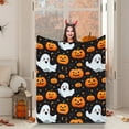 thumbnail image 3 of Yyuenw Halloween Throw Blanket, 51 x 59 inches Soft Cozy Lightweight Fuzzy Plush Fleece Blankets and Throws, Spooky Pumpkin Ghost Blanket for Girls Boys Bed Couch Decorative, Halloween Decorations, 3 of 3