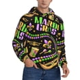 thumbnail image 2 of Cauagu Mardi Gras3 for Men's Pullover Hooded Sweatshirt Athletic Casual Hoodie Aautumn Hoodie Sweatshirt for Men Pullover Casual Hooded Sweatshirt-Large, 2 of 7