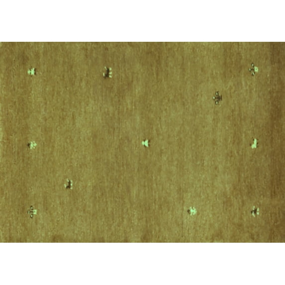 Ahgly Company Indoor Rectangle Abstract Turquoise Blue Contemporary Area Rugs, 5' x 7'