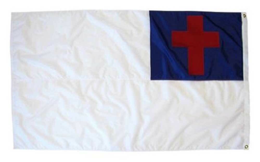 3x5 3'x5' Wholesale Combo USA American & Christian Christ Flag Grommets