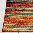 thumbnail image 3 of Home Dynamix Splash Cellis Contemporary Abstract Striped Area Rug, Orange/Blue, 3'3"x4'3", 3 of 5